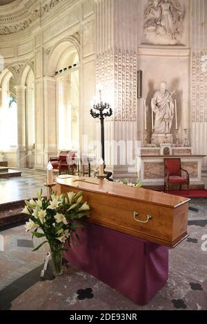 Vista generale della bara del conte di Parigi, il principe Henri di Orleans esposto alla Cappella reale di Dreux il 30 gennaio 2019 a Dreux, Francia. Il funerale sarà il 2 febbraio presso la cappella reale di Dreux. Foto di David Niviere/ABACAPRESS.COM Foto Stock