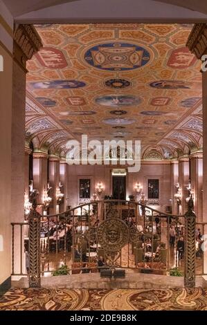 Sala da pranzo principale presso il Palmer House Hotel in centro Chicago Foto Stock