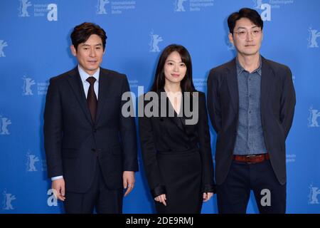 Sul Kyung-GU, Chun Woo-hee e Lee su-jin partecipano all'Idol Photocall come parte del 69° Festival Internazionale del Cinema di Berlino (Berlinale) a Berlino, in Germania, il 14 febbraio 2019. Foto di Aurore Marechal/ABACAPRESS.COM Foto Stock