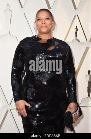 La regina Latifah camminava sul tappeto rosso arrivando al 91esimo Oscar (Academy Awards) che si è tenuto al Dolby Theatre di Hollywood, Los Angeles, CA, USA, 24 febbraio 2019. Foto di Lionel Hahn/ABACAPRESS.COM Foto Stock