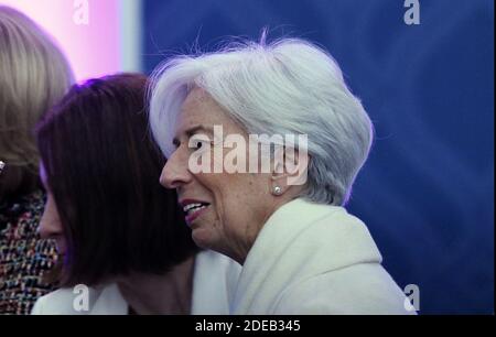 Christine Lagarde, amministratore delegato e presidente del Fondo monetario Internazionale (FMI) partecipa al Premio Internazionale Donne di coraggio 2019 al Dipartimento di Stato il 7 marzo 2019 a Washington, DC, USA. Foto di Olivier Douliery/ABACAPRESS.COM Foto Stock