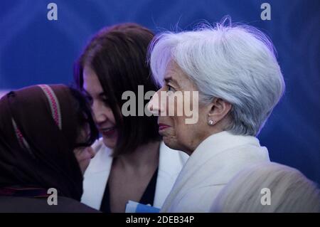 Christine Lagarde, amministratore delegato e presidente del Fondo monetario Internazionale (FMI) partecipa al Premio Internazionale Donne di coraggio 2019 al Dipartimento di Stato il 7 marzo 2019 a Washington, DC, USA. Foto di Olivier Douliery/ABACAPRESS.COM Foto Stock