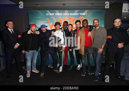 Samuel Djian, Karim Jebli, Nordine Salhi, David Salles, Alban Ivanov, Judith El Zein, Issaka Sawadogo, Alexandre Antonio, Varante Soudjian alla Walter Premiere tenutasi all'UGC Bercy a Parigi, Francia il 14 marzo 2019. Foto di David Boyer/ABACAPRESS.COM Foto Stock