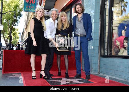 Janice Karman, Ross Bagdasarian, Michael Bagdasarian e Vanessa Bagdasarian partecipano all'Alvin & The Chipmunks festeggiano il loro 60° anniversario con la stella sulla Hollywood Walk of Fame il 14 marzo 2019 a Los Angeles, California, USA. Foto di Lionel Hahn/ABACAPRESS.COM Foto Stock