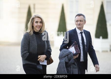 L'amministratore delegato di radio France Sibyle Veil arriva all'Elysee Palace per partecipare al grande dibattito con intellettuali a Parigi, in Francia, il 18 marzo 2019 a Parigi, in Francia. Foto di Eliot Blondt/ABACAPRESS.COM Foto Stock