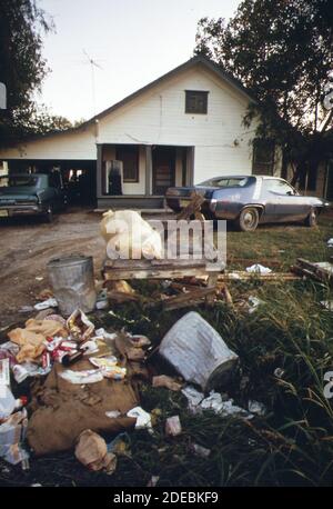 '1970 Foto (1972) - Casa in una città di quartiere prevalentemente messicano-americano di Frisco, appena a nord di Dallas' Foto Stock