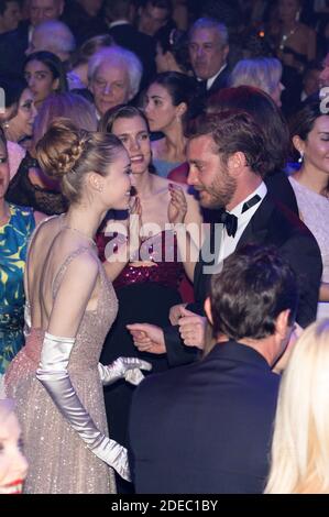 Pierre Casiraghi e Beatrice Casiraghi partecipano alla Rose Ball 2019 allo Sporting di Monaco. Foto di Palais Principer/Olivier Huitel/SBM/ABACAPRESS.COM Foto Stock