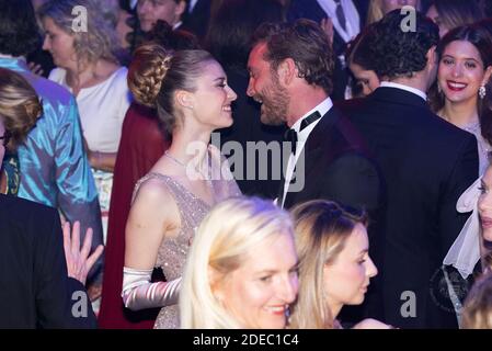 Pierre Casiraghi e Beatrice Casiraghi partecipano alla Rose Ball 2019 allo Sporting di Monaco. Foto di Palais Principer/Olivier Huitel/SBM/ABACAPRESS.COM Foto Stock