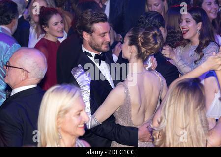 Pierre Casiraghi e Beatrice Casiraghi partecipano alla Rose Ball 2019 allo Sporting di Monaco. Foto di Palais Principer/Olivier Huitel/SBM/ABACAPRESS.COM Foto Stock