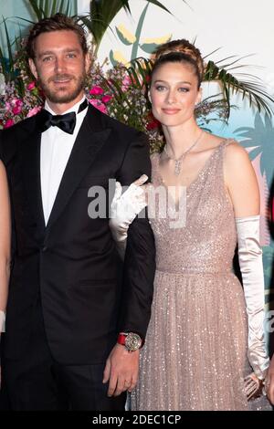 Pierre Casiraghi e Beatrice Casiraghi partecipano alla Rose Ball 2019 allo Sporting di Monaco. Foto di Palais Principer/Olivier Huitel/SBM/ABACAPRESS.COM Foto Stock