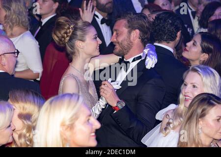 Pierre Casiraghi e Beatrice Casiraghi partecipano alla Rose Ball 2019 allo Sporting di Monaco. Foto di Palais Principer/Olivier Huitel/SBM/ABACAPRESS.COM Foto Stock