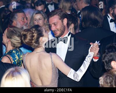 Pierre Casiraghi e Beatrice Casiraghi partecipano alla Rose Ball 2019 allo Sporting di Monaco. Foto di Palais Principer/Gaetan luci/SBM/ABACAPRESS.COM Foto Stock