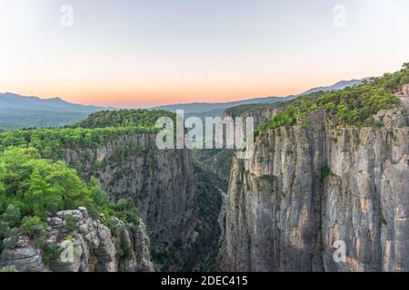 Tazi Canyon (valle della saggezza o Bilgelik Vadisi) a Manavgat, Antalya, Turchia. Grande valle. Foto Stock