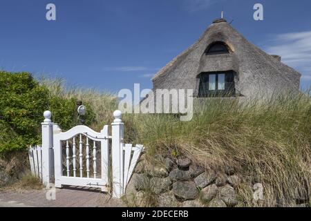 Geografia / viaggio, Germania, Schleswig-Holstein, Isle Sylt, casa con tetto in paglia a Rantum, Isle Sylt, diritti aggiuntivi-clearance-Info-non-disponibile Foto Stock