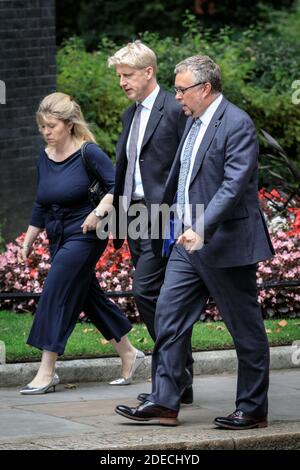 Jo Johnson, MP, Baron Johnson del Ministro delle Università di Marylebone (Middle) e fratello di Boris Johnson (Middle), Downing Street, Londra, Regno Unito Foto Stock