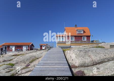 Geografia / viaggio, Svezia, Bohuslaen, Smoegen, Vandrarhem sull'isola di Halloe, Vaestra Goetalands Laen, Additional-Rights-Clearance-Info-Not-Available Foto Stock