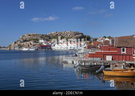 Geografia / viaggio, Svezia, Bohuslaen, Hunnebo Beach, Svezia case sul porto di Hunnebo Beach, B, diritti aggiuntivi-clearance-Info-non-disponibile Foto Stock