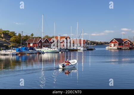 Geografia / viaggio, Svezia, Bohuslaen, Hunnebo Beach, Svezia case e porto sul mare, Hunnebo Be, diritti aggiuntivi-clearance-Info-non-disponibile Foto Stock