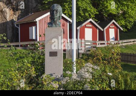 Geografia / viaggio, Svezia, Bohuslaen, Fjaellbacka, monumento per Ingrid Bergmann a Fjaellbacka, Bohus, Additional-Rights-Clearance-Info-Not-Available Foto Stock