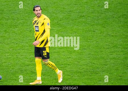 Emre CAN (DO) è deluso, Calcio 1 ° Bundesliga, 9 ° giorno di festa, Borussia Dortmund (DO) - 1 ° FC Colonia (K) 1: 2, il 28 novembre 2020 a Dortmund / Germania. LE NORMATIVE DFL VIETANO QUALSIASI USO DI FOTOGRAFIE COME SEQUENZE DI IMMAGINI E/O QUASI-VIDEO.SOLO PER USO EDITORIALE. Solo per scopi giornalistici! ¬ | utilizzo in tutto il mondo Foto Stock