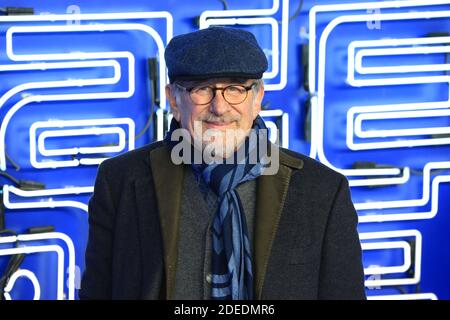 Steven Spielberg partecipa alla prima europea di "Ready Player One" presso Vue West End il 19 marzo 2018 a Londra, Inghilterra. Foto Stock