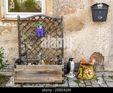 Casa decorativa giocosa a Kemnath-Waldeck, Germania Foto Stock