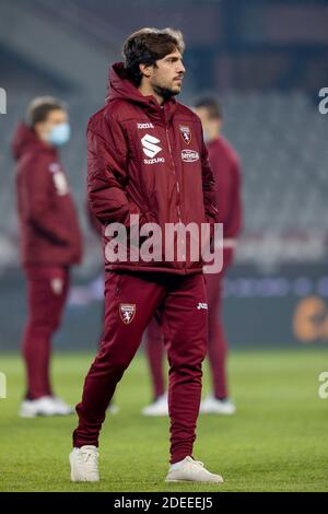 Stadio Olimpico Grande Torino, Torino, Italia, 30 Nov 2020, Simone Verdi (Torino FC) prima della partita durante Torino FC vs UC Sampdoria, calcio italiano Serie A match - Foto Francesco Scaccianoce / LM Foto Stock