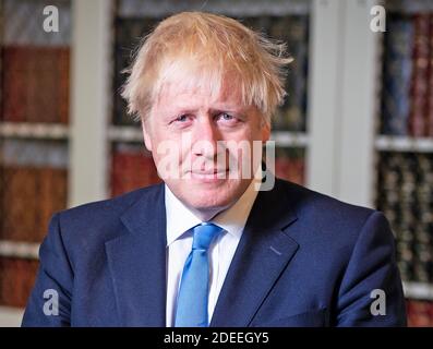 BORIS JOHNSON politico conservatore inglese come primo Ministro nel 2019 Foto Stock