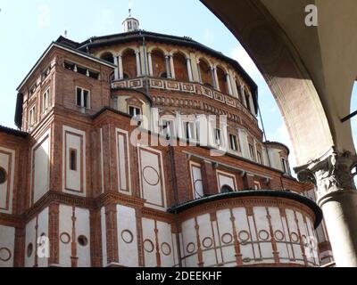 Santa Maria della grazie - una bella chiesa nel Centro di Milano Foto Stock