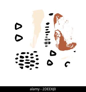 Storie astratte sui social media bohémien. Boho storia copre. Icone di astrazione Illustrazione Vettoriale