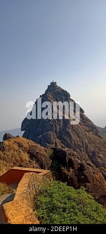 Un bel colpo del Monte Girnar a Junagadh, Gujarat, India Foto Stock