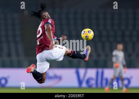 Stadio Olimpico Grande Torino, Torino, Italia, 30 Nov 2020, Soualiho Meite (Torino FC) durante Torino FC vs UC Sampdoria, calcio italiano Serie A match - Foto Francesco Scaccianoce / LM Foto Stock