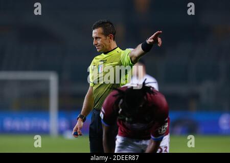 Stadio Olimpico Grande Torino, Torino, Italia, 30 Nov 2020, arbitro Doveri (AIA Roma) durante Torino FC vs UC Sampdoria, calcio italiano Serie A match - Foto Francesco Scaccianoce / LM Foto Stock