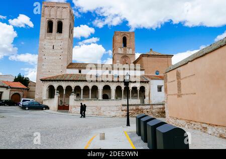 La Chiesa di San Martín, detta anche 'delle Torri Gemelle', era un tempio cristiano costruito tra il XII e il XVIII secolo. Attualmente è un Foto Stock