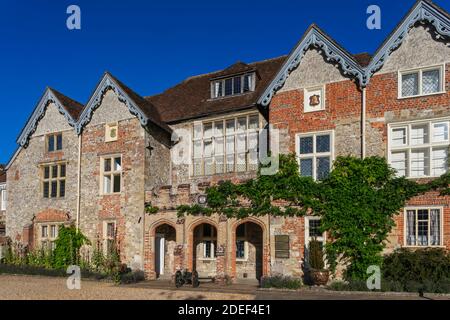 Inghilterra, Wiltshire, Salisbury, Salisbury Cathedral Close, il Rifles Berkshire e il Wiltshire Museum Foto Stock