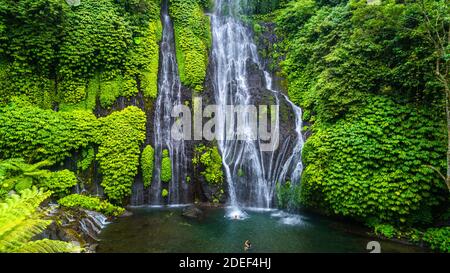 Bella cascata di Bali, Indonesia. Foto Stock