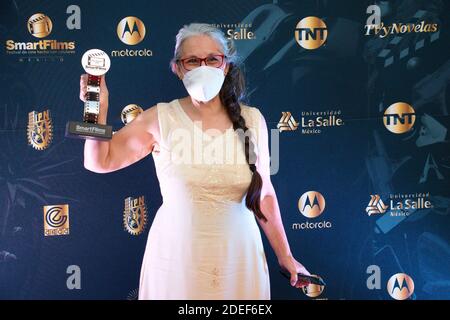 COYOACAN, CDMX, MÉXICO - NOVEMBRE 29: Cerimonia di premiazione SmartFilms México 2020 al Foro Aire Libre il 29 novembre 2020 a Coyoacán, Messico. Foto Stock