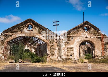 Miniera di Sao Domingos, Portogallo, Europa Foto Stock