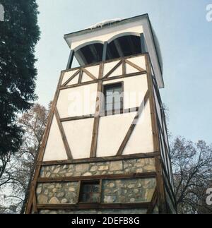 Chiesa Metropolitana dell'Assunzione della Vergine, Campanile, Kyustendi, Bulgaria Foto Stock