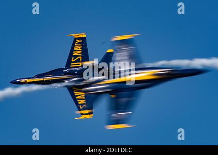 Croce di angelo blu Foto Stock