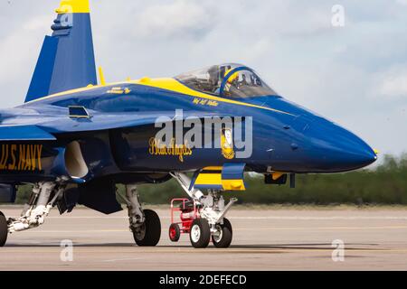 Angelo blu Foto Stock