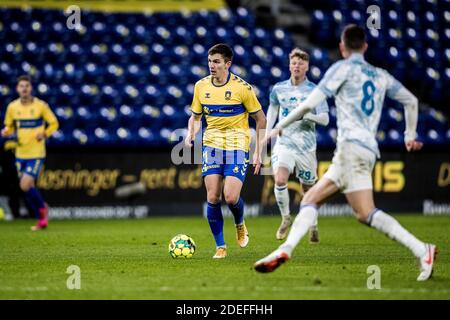 Brondby, Danimarca. 30 novembre 2020. Mikael Uhre (11) di Broendby SE visto durante la partita 3F Superliga tra Broendby IF e Lyngby Boldklub al Brondby Stadium. (Photo Credit: Gonzales Photo/Alamy Live News Foto Stock