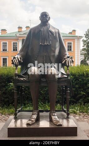 Pietro la Grande statua di Mikhail Shemyakin nella Fortezza di Pietro e Paolo, San Pietroburgo, Russia Foto Stock