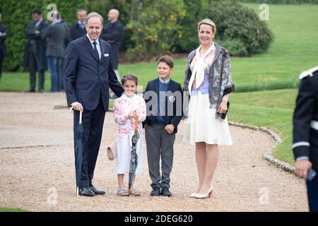 Il conte di Parigi, Jean d'Orleans, contessa di Parigi, la principessa Filomena d'Orleans e i loro figli, il principe Gaston e la principessa Antoinette presenziano ad una cerimonia per commemorare il 500° anniversario della morte del pittore e scienziato rinascimentale italiano Leonardo da Vinci al castello d'Amboise il 2 maggio 2019 ad Amboise, Francia. Foto di David Niviere/ABACAPRESS.COM Foto Stock