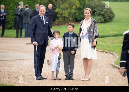 Il conte di Parigi, Jean d'Orleans, contessa di Parigi, la principessa Filomena d'Orleans e i loro figli, il principe Gaston e la principessa Antoinette presenziano ad una cerimonia per commemorare il 500° anniversario della morte del pittore e scienziato rinascimentale italiano Leonardo da Vinci al castello d'Amboise il 2 maggio 2019 ad Amboise, Francia. Foto di David Niviere/ABACAPRESS.COM Foto Stock