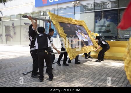 Bangkok si sta preparando per l'evento, il quartiere del Palazzo reale, l'incoronazione del Re di Thailandia, Rama X, sua Maha Vajiralongkorn Bodindradebayavarangkun, Bangkok, Thailandia. 2 maggio 2019. Foto di Loic Baratoux/ABACAPRESS.COM Foto Stock