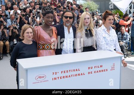 Kelly Reichardt, Maimouna N'Diaye, Alejandro Gonzalez Inarritu, Elle Fanning e Alice Rohrwacher partecipano alla Jury Photocall nell'ambito del 72esimo Festival Internazionale del Cinema di Cannes, in Francia, il 14 maggio 2019. Foto di Aurore Marechal/ABACAPRESS.COM Foto Stock