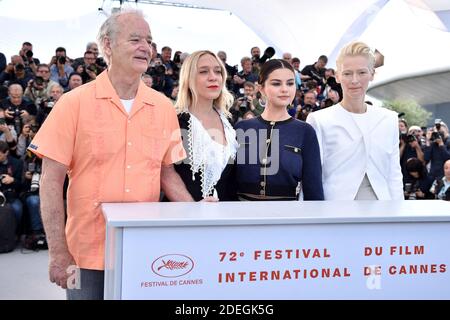 Tilda Swinton, Selena Gomez, Chloë Sevigny e Bill Murray partecipano alla fotocellula per 'The Dead Do't Die' durante il 72esimo Festival annuale del Cinema di Cannes il 15 maggio 2019 a Cannes, Francia. Foto di Lionel Hahn/ABACAPRESS.COM Foto Stock