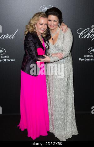 Caroline Scheufele, Anna Netrebko partecipa alla fotocellula Chopard Love Night durante il 72esimo festival di Cannes il 17 maggio 2019 a Cannes, Francia. Foto di Berzane-Ammar/ABACAPRESS.COM Foto Stock
