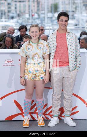 Victoria Bluck e Idir ben Addi partecipano al le Jeune Ahmed Photocall nell'ambito del 72esimo Festival Internazionale del Cinema di Cannes, in Francia, il 21 maggio 2019. Foto di Aurore Marechal/ABACAPRESS.COM Foto Stock